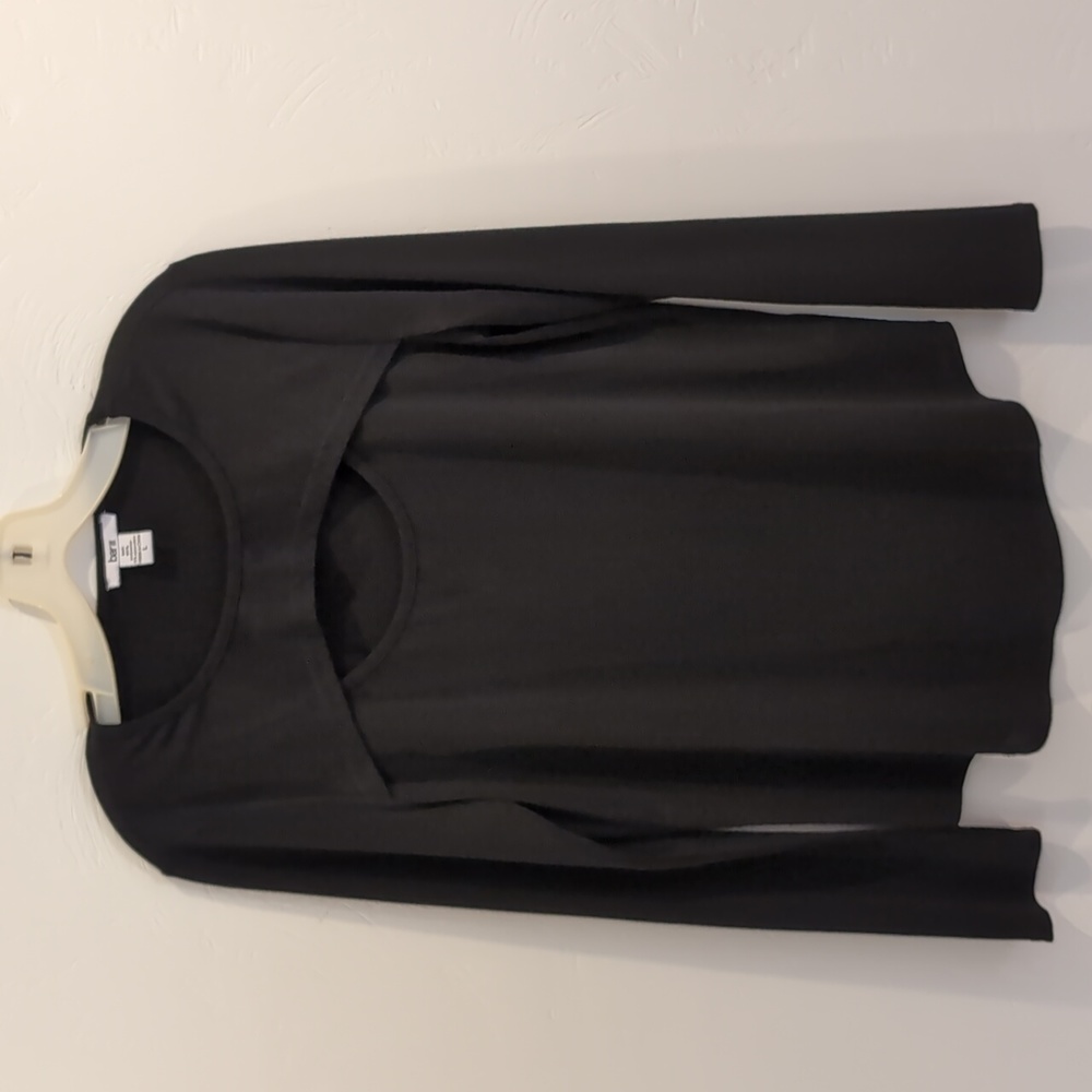Bar III black stretch top